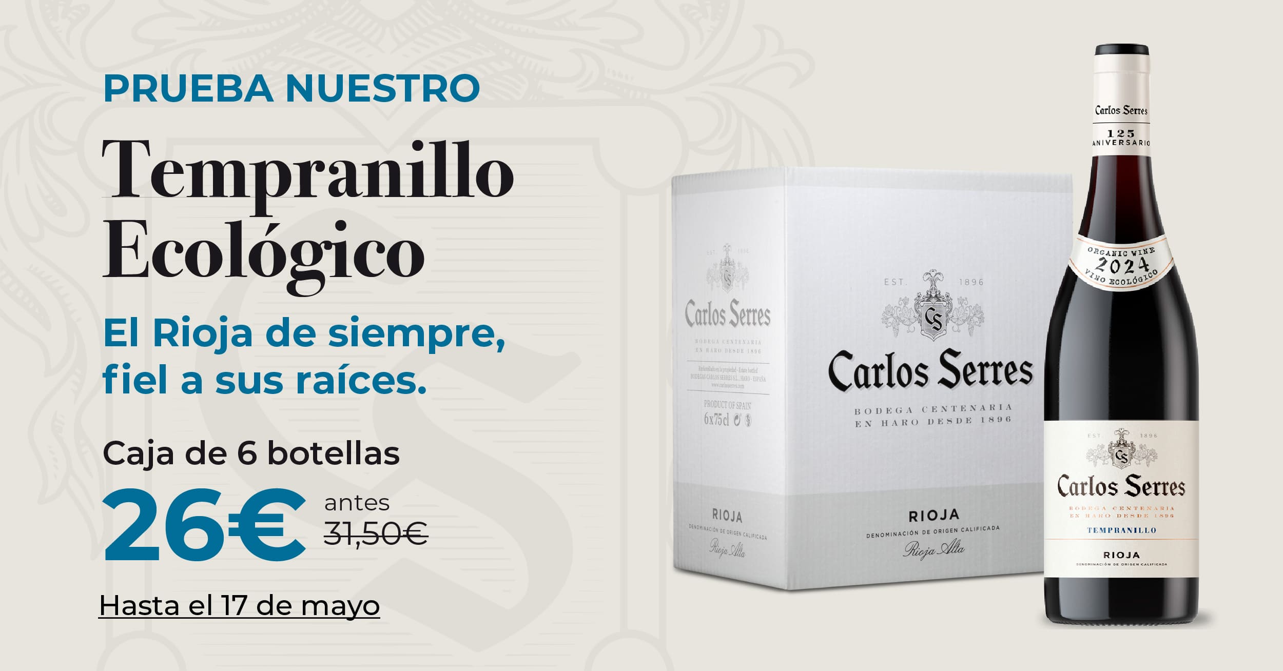tempranillo ecologico carlos serres